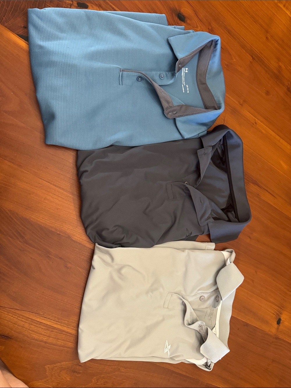 Men's Polo Pack - Light Blue & Charcoal Performance Polos